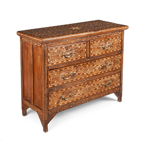Bone Inlay Chest Of Drawers - Ca 1920