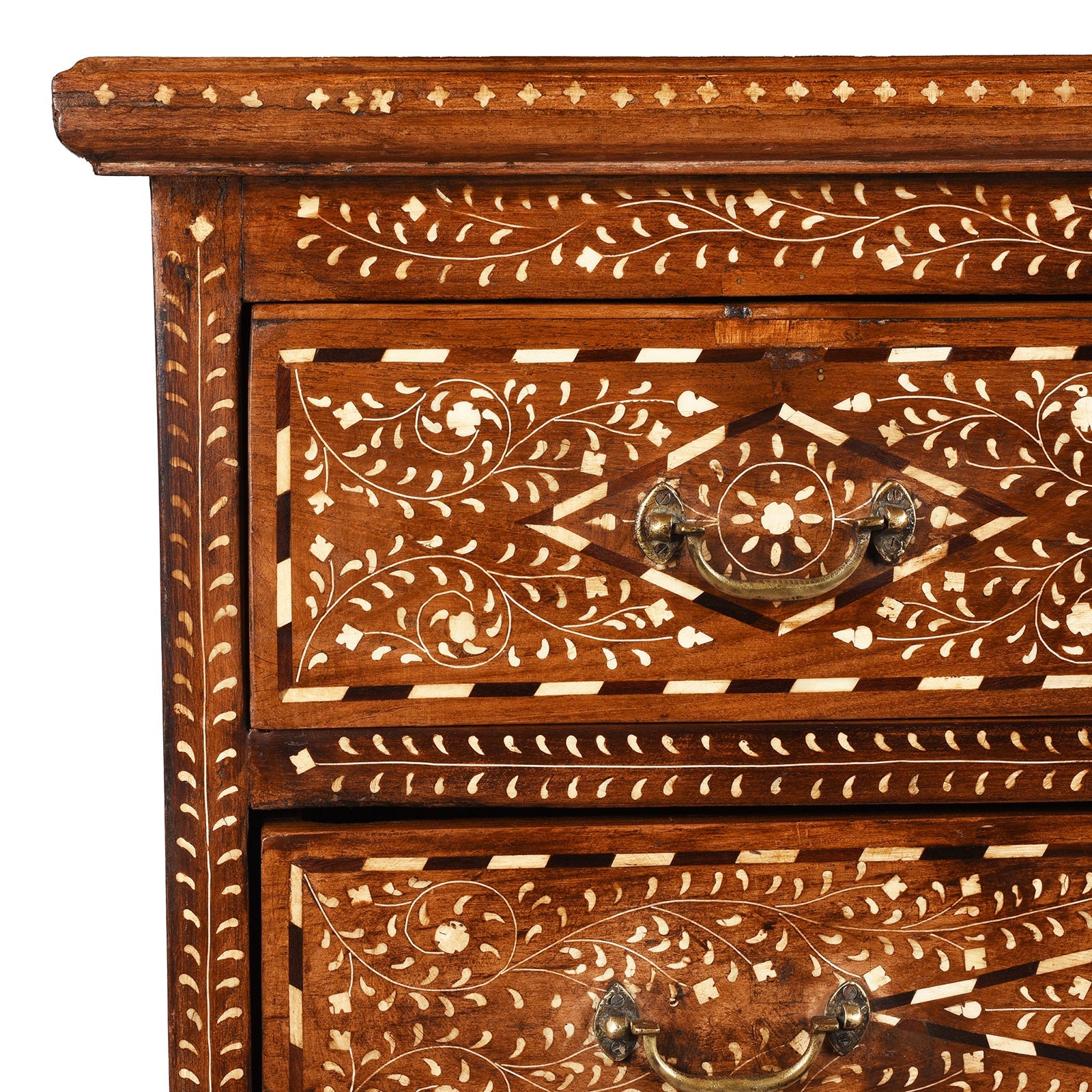Bone Inlay Chest Of Drawers - Ca 1920
