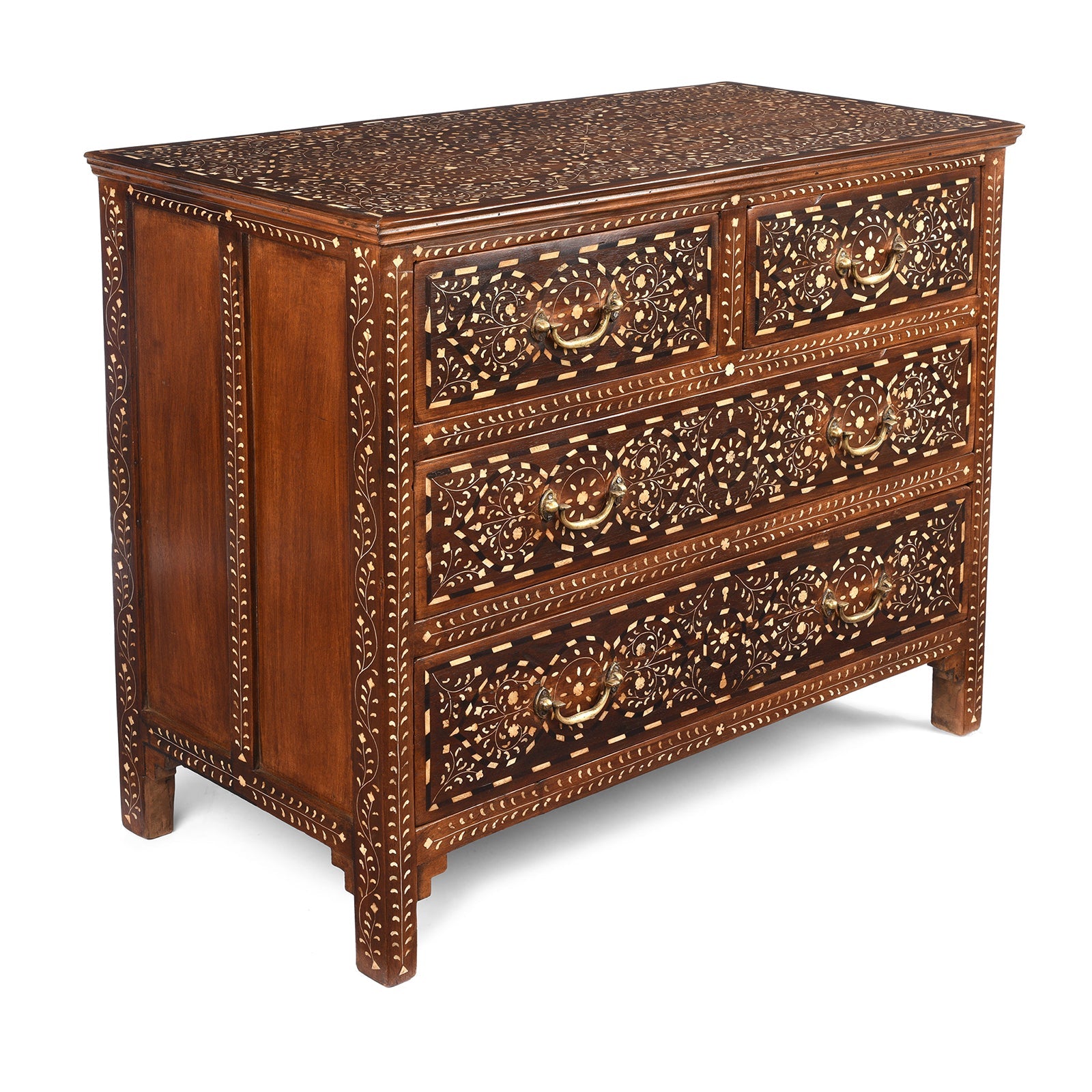 Bone Inlay Chest Of Drawers - Ca 1920