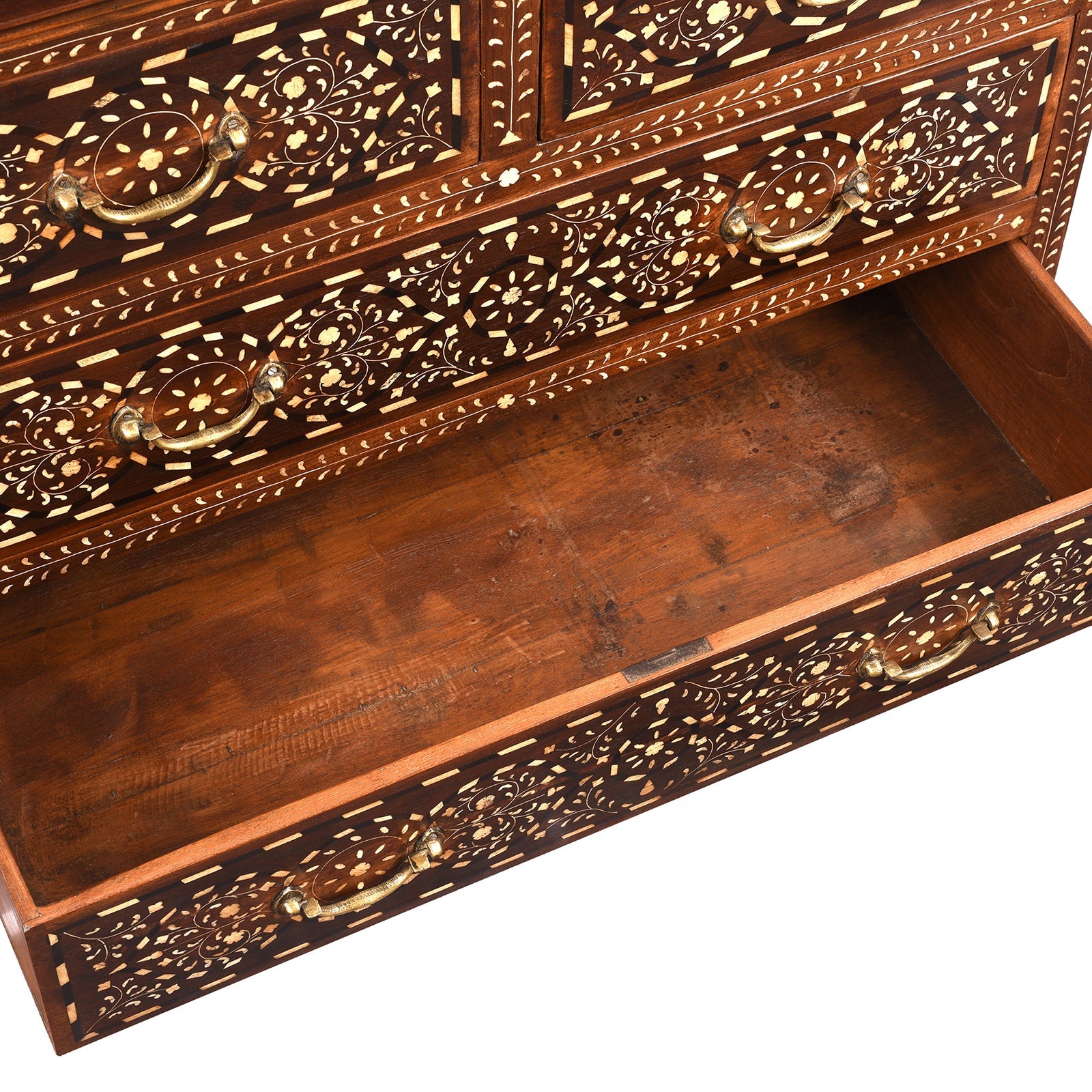 Bone Inlay Chest Of Drawers - Ca 1920