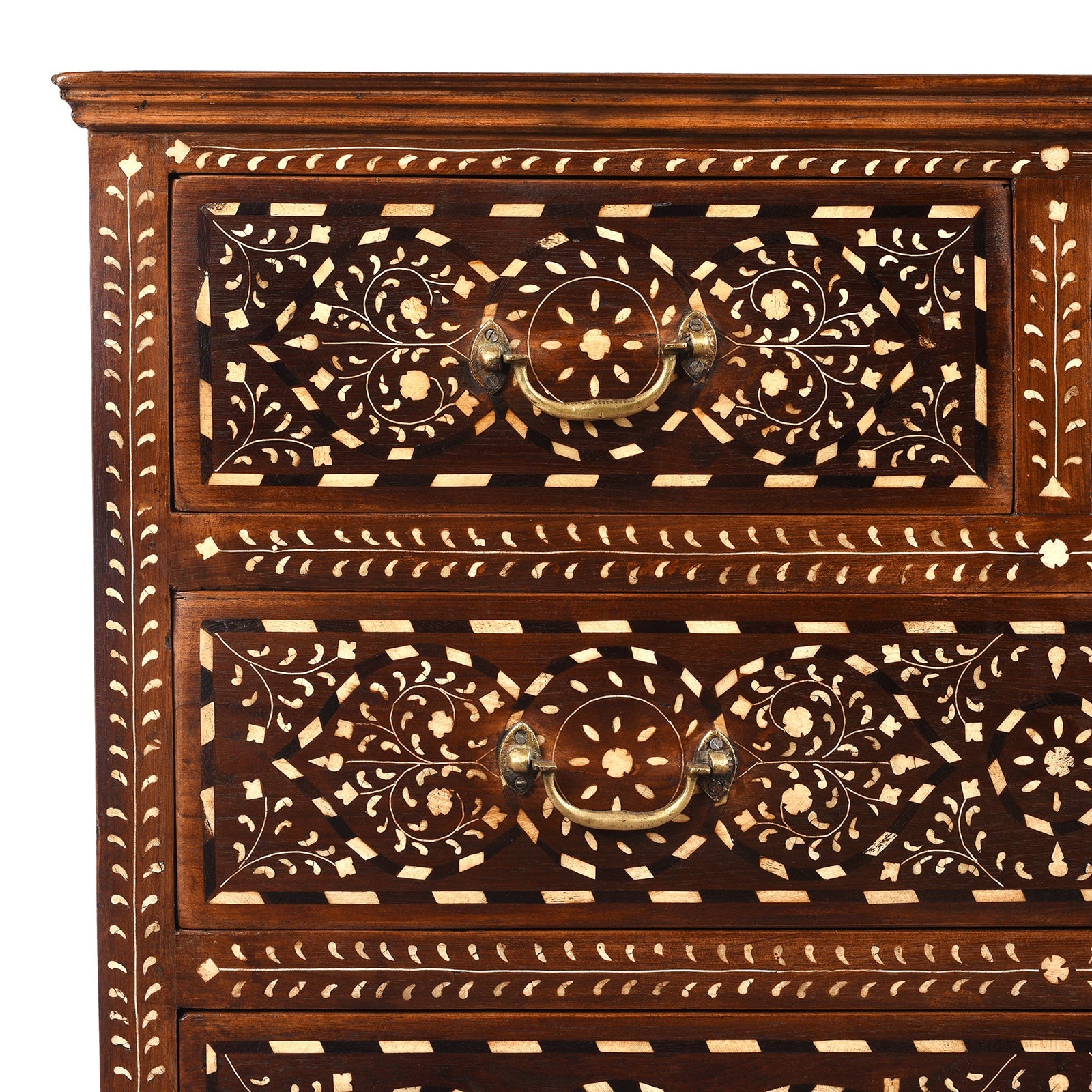 Bone Inlay Chest Of Drawers - Ca 1920