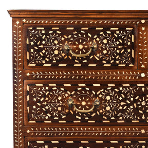 Bone Inlay Chest Of Drawers - Ca 1920