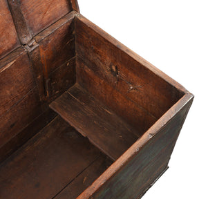 Painted Teak Chest From Gujarat - Late 19th Century