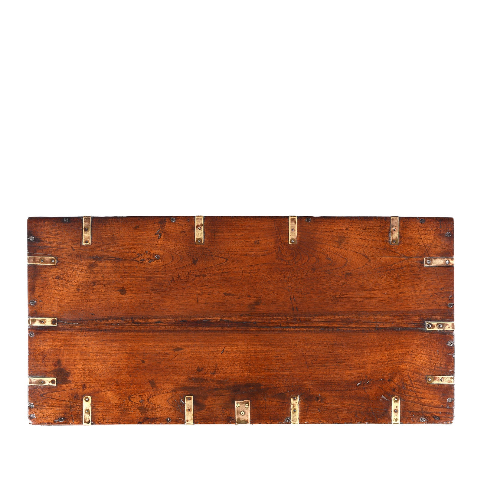 Brass Bound Indian Military Chest -19th Century