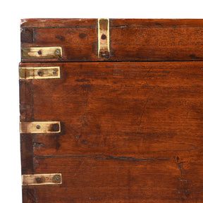 Brass Bound Indian Military Chest -19th Century