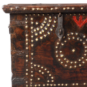 Brass Studded 'Zanzibar' Chest From Kutch - 19th Century