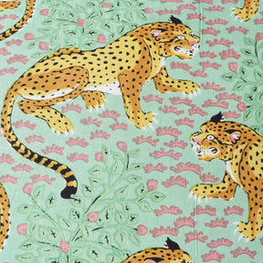 Cotton Leopard Design Cushion Cover with Pad