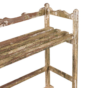Small Painted Indian Slatted Shelf - 1930
