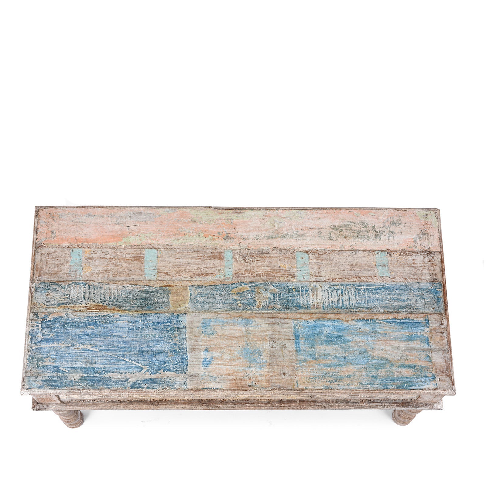 Indian Takhat Coffee Table Made From Reclaimed Teakwood