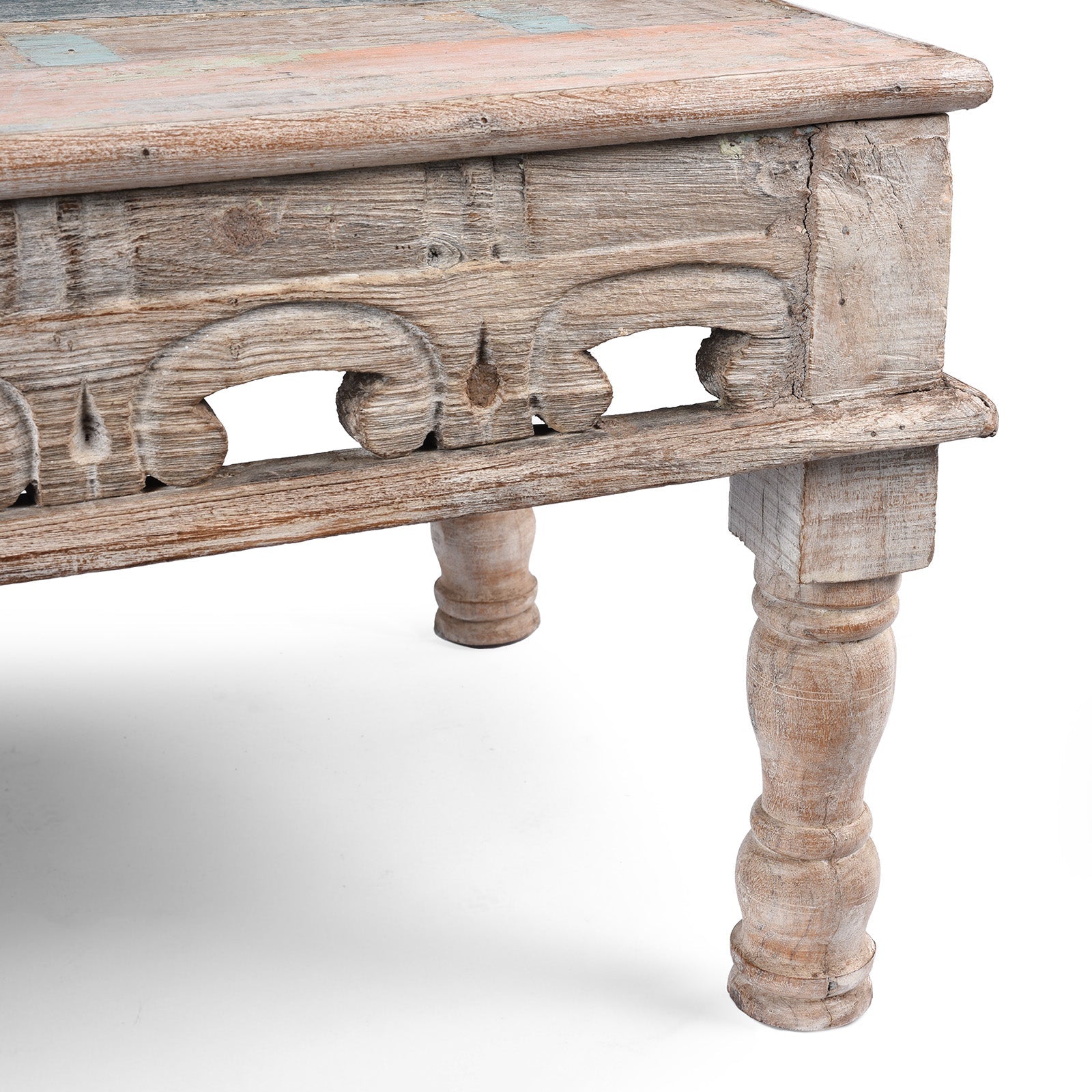 Indian Takhat Coffee Table Made From Reclaimed Teakwood