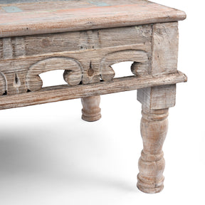 Indian Takhat Coffee Table Made From Reclaimed Teakwood