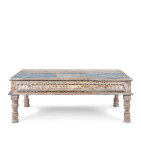 Indian Takhat Coffee Table Made From Reclaimed Teakwood