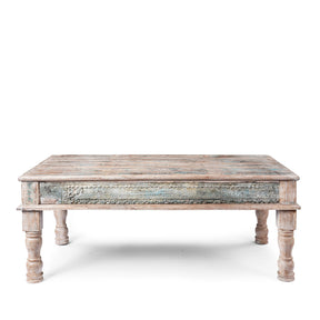 Indian Takhat Coffee Table Made From Reclaimed Teakwood