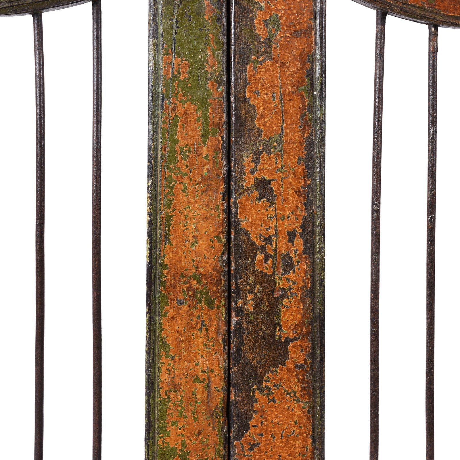 Teak & Iron Jali Dog Gate From Gujarat - 19th Century