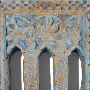 Blue Stone Lamp Niche From Jaisalmer - 19th Century