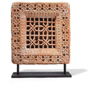 Carved Stone Panels On Stands From Jaisalmer - 19th Century