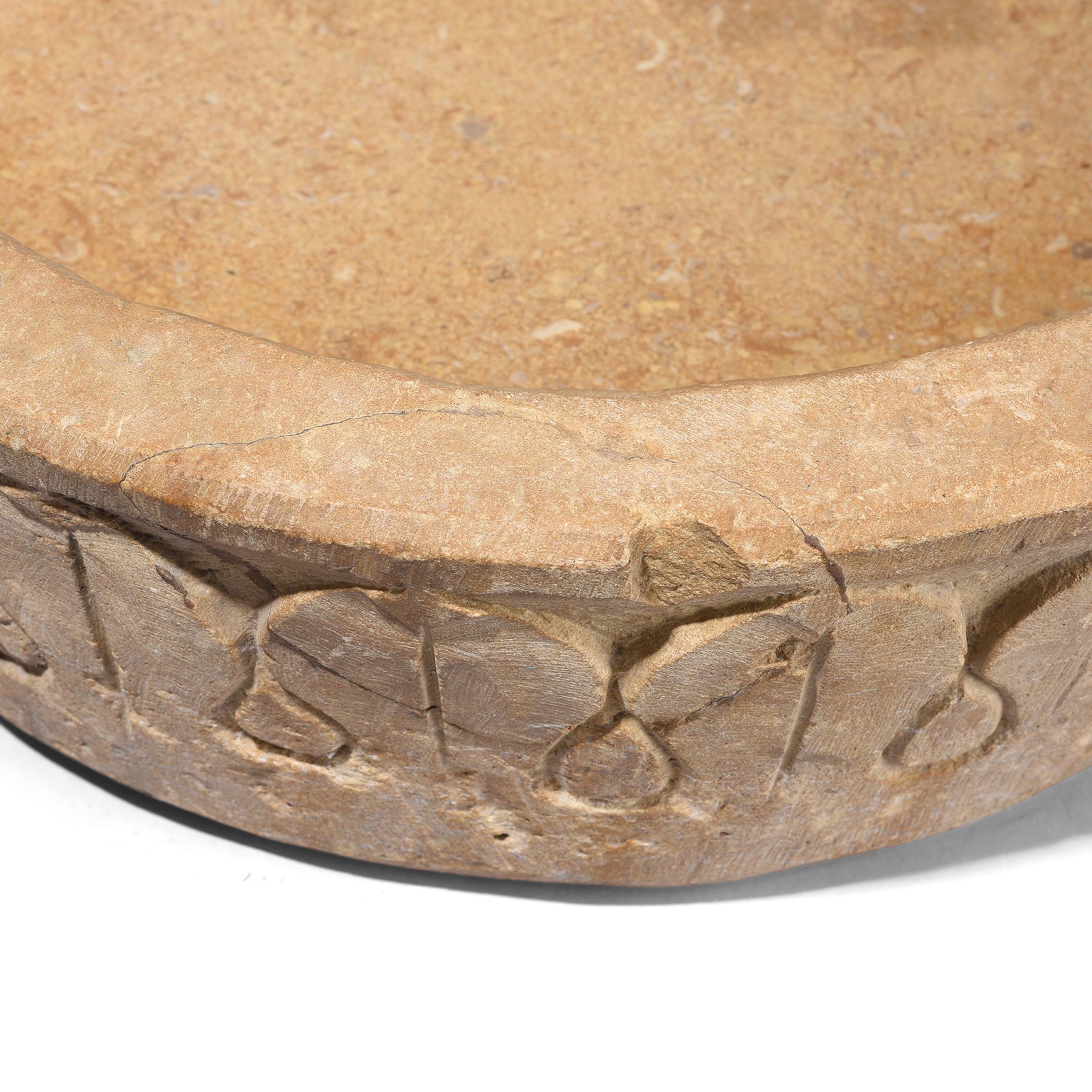 Round Stone Bird Bath From Rajasthan – Circa 1900