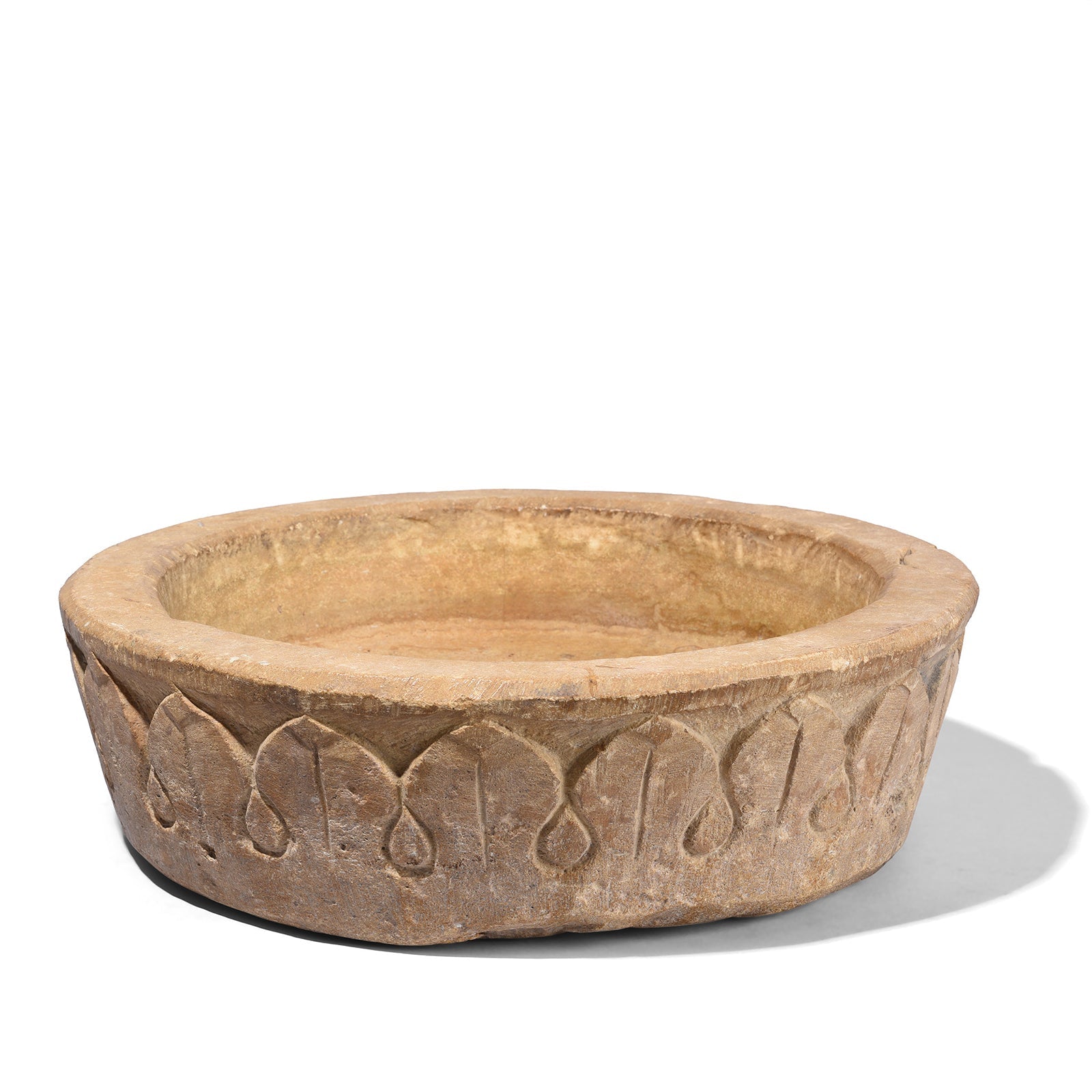 Round Stone Bird Bath From Rajasthan – Circa 1900
