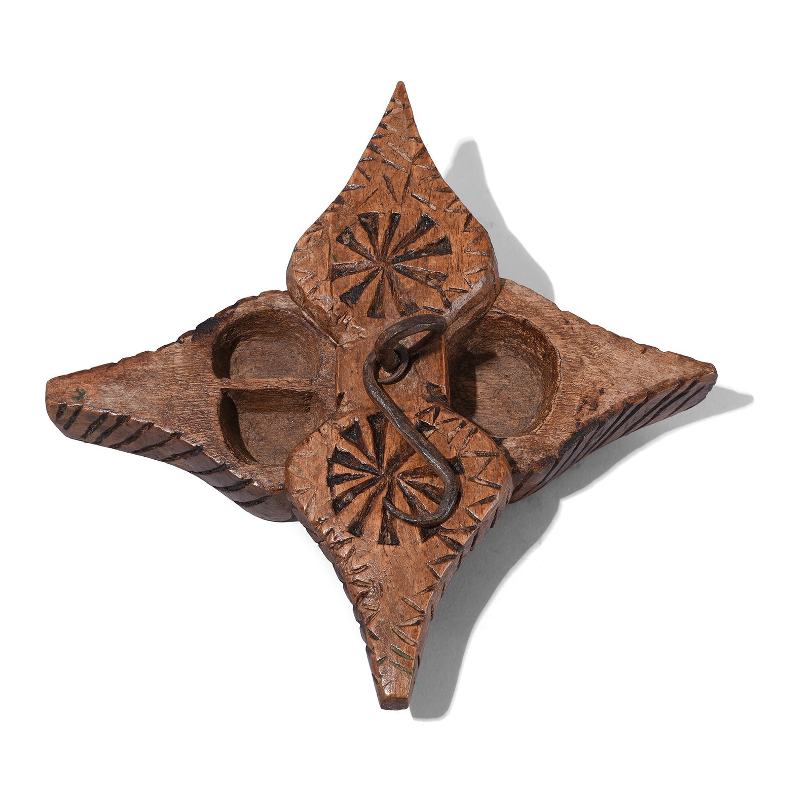 Hanging Indian Tika Box From Banswara - Ca 1900