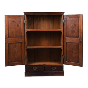 Indian Almirah Cabinet With Sunburst Panels – 19th Century