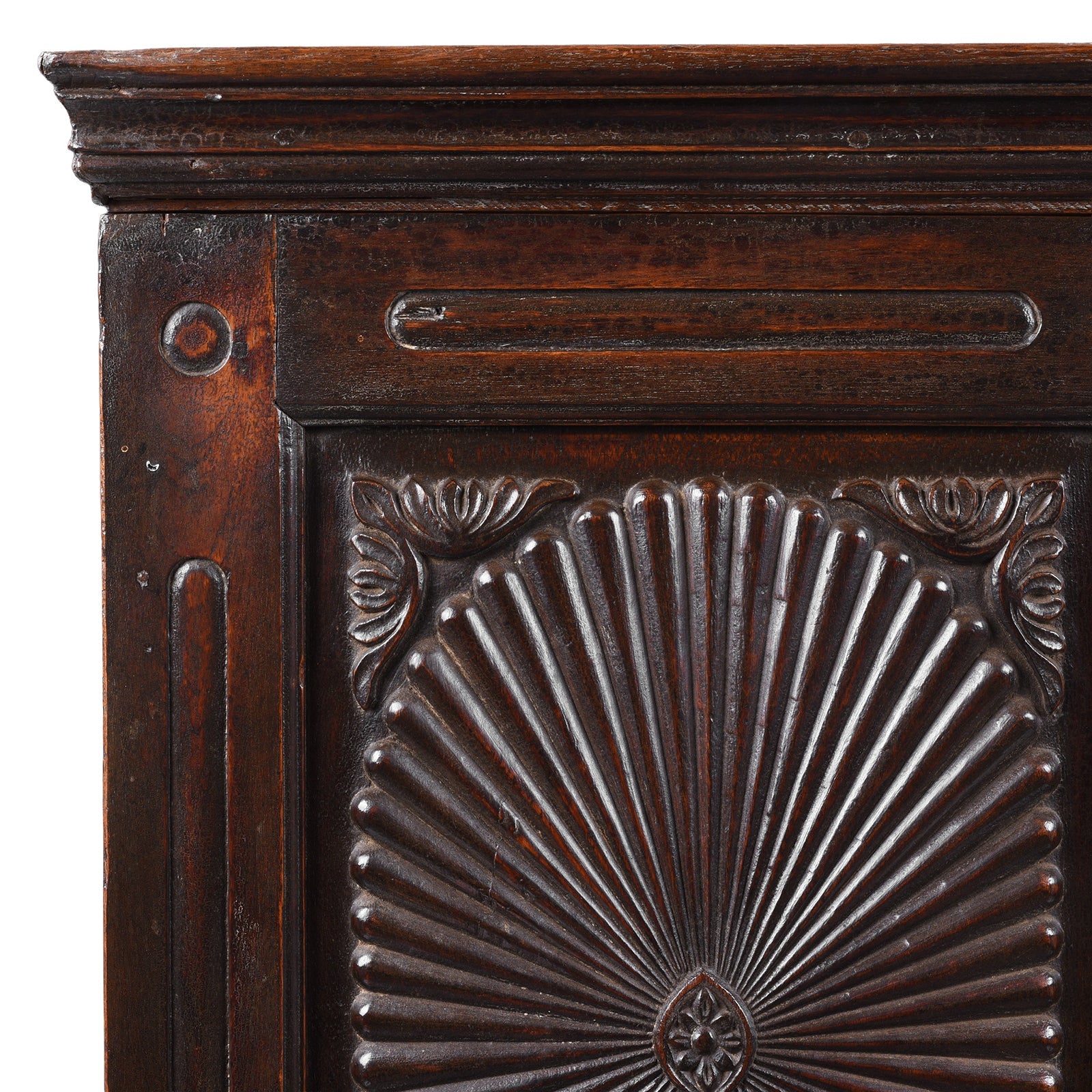 Indian Almirah Cabinet With Sunburst Panels – 19th Century