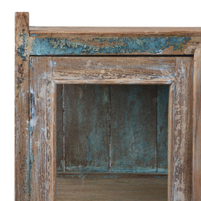 Indian Painted Glazed Book Cabinet - Ca 1940