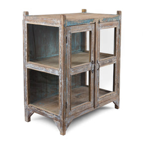 Indian Painted Glazed Book Cabinet - Ca 1940