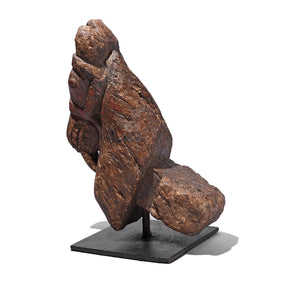 Painted Horse Head Corbel On Stand - 19th Century