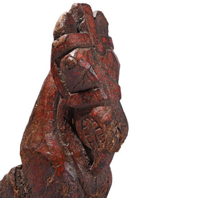 Painted Horse Head Corbel On Stand - 19th Century