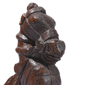 Carved Teak Horse Head Corbel On Stand From Gujarat - 19th Century