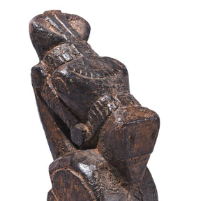 Indian Carved Horse Head On Stand - 19th Century