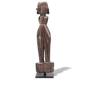 Rosewood Vishnu / Laxshmi Bommai Doll From Kerala - 1930'S