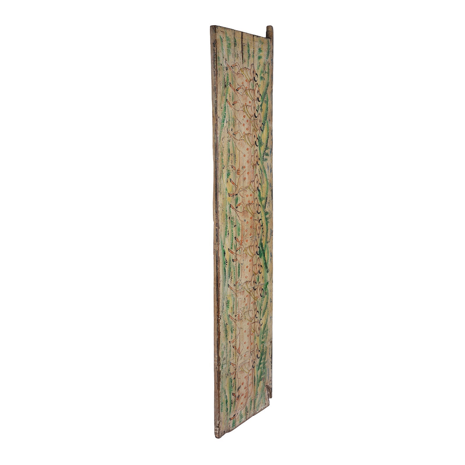 Vintage Painted Cow Panel
