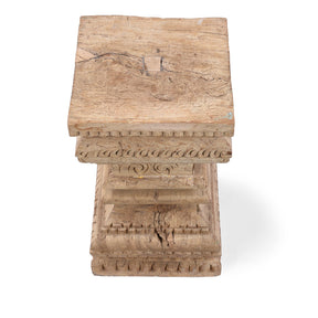 Indian Column Side Table