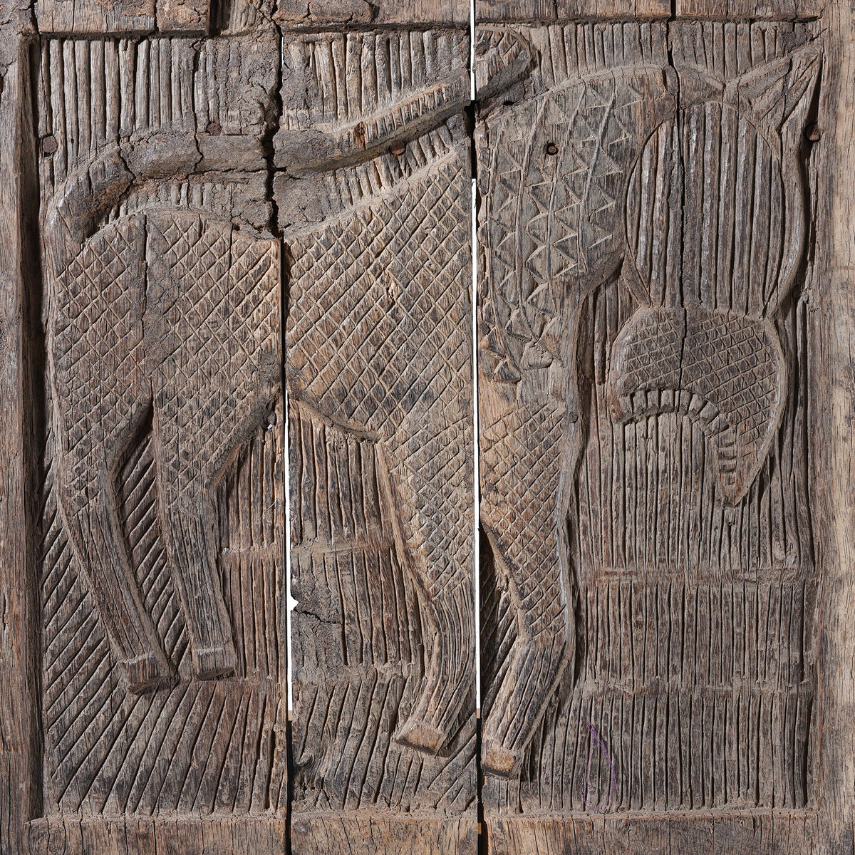 Baiga Tribal Panel From Chhattisgarh - 19th Century