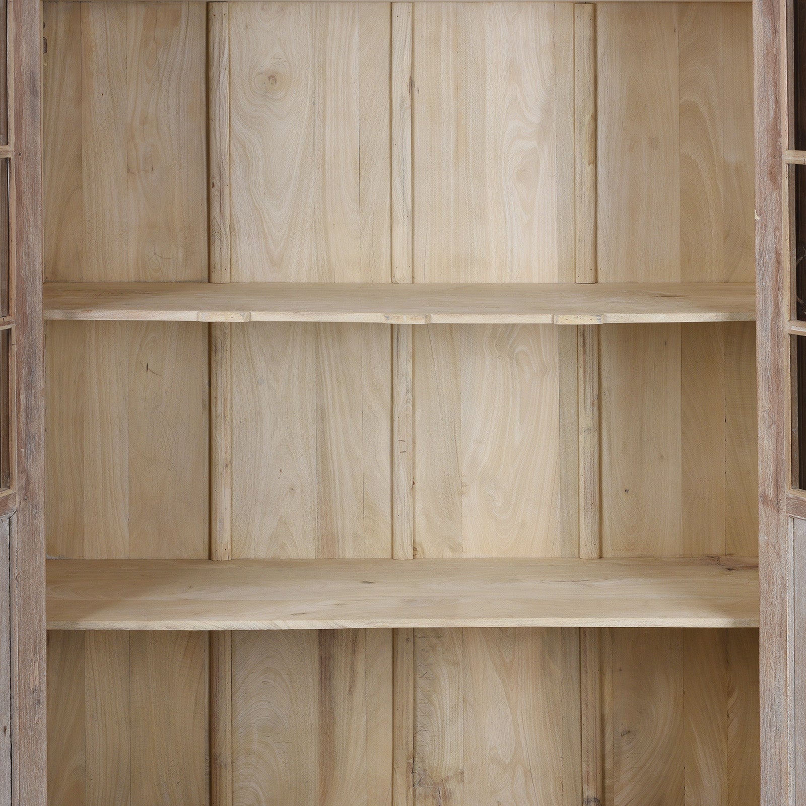 Limed Indian Book Cabinet Made From Reclaimed Teak