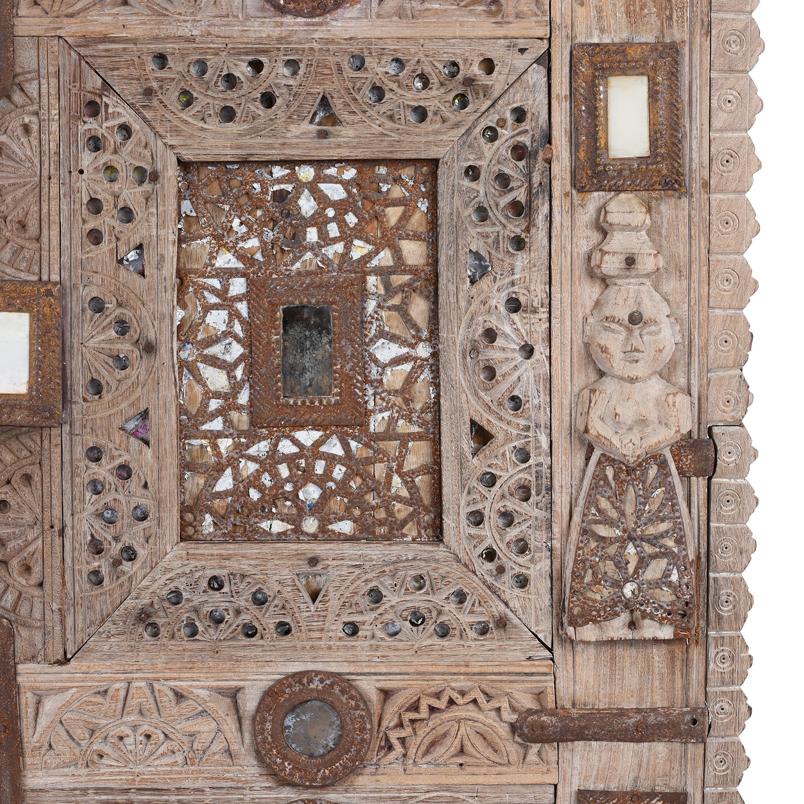 Carved Teak Damchiya Chest From Kutch - Ca 1920