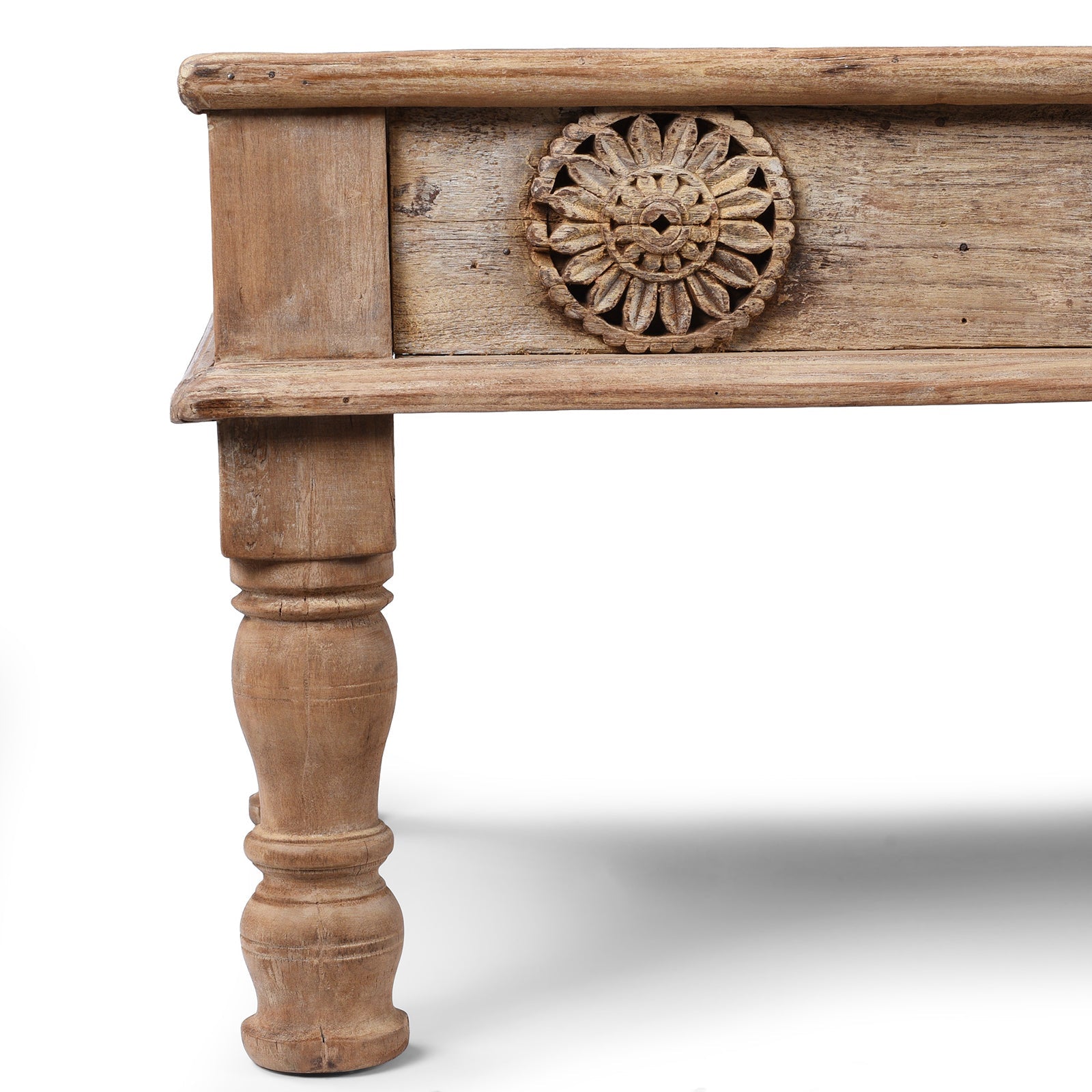 Reclaimed Teak Takhat Coffee Table From Rajasthan