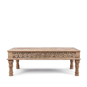 Reclaimed Teak Takhat Coffee Table From Rajasthan