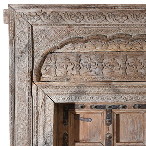 Indian Door & Frame From Himachal Pradesh - 19th Century