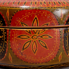 Scratchwork Lacquer Pot From Barmer - Late 19th Century