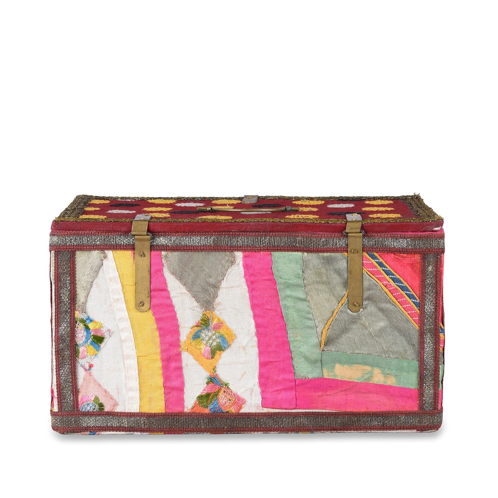 Vintage Textile Box From Rajasthan - Ca 1950