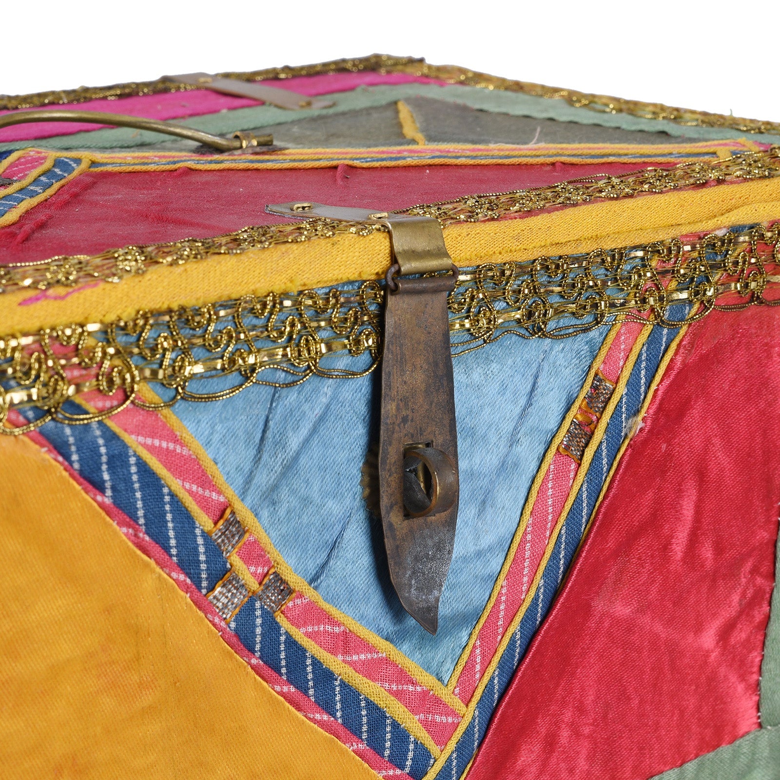 Vintage Multi Coloured Box From Rajasthan - Ca 1950