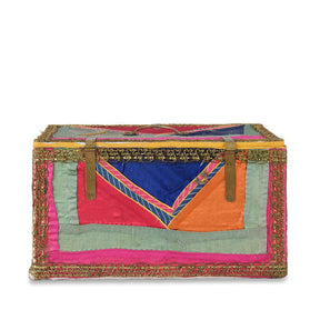 Vintage Multi Coloured Box From Rajasthan - Ca 1950