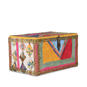 Vintage Multi Coloured Box From Rajasthan - Ca 1950