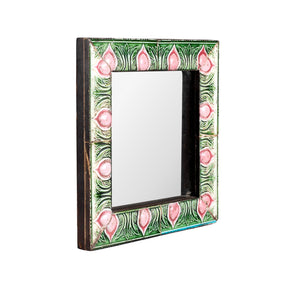 Small Mirror Made From Old Peranakan Ceramic Tiles