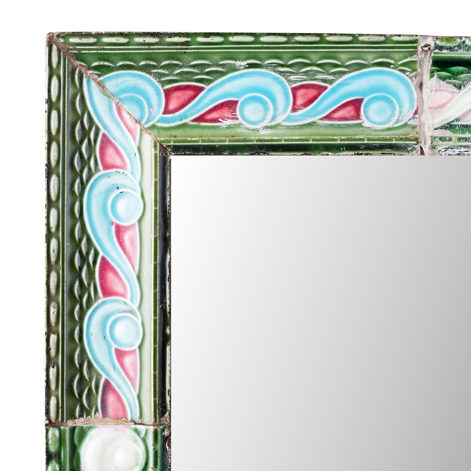 Peranakan Ceramic Tile Mirror - Square