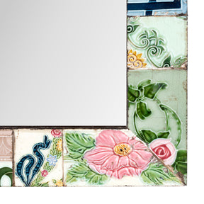 Peranakan Ceramic Tile Mirror - Square