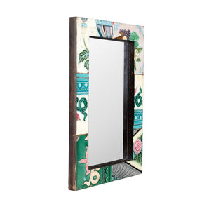 Art Deco Mirror Made From Old Peranakan Ceramic Tiles
