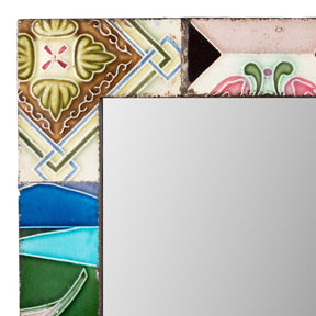 Mirror Made From Old Peranakan Ceramic Tiles